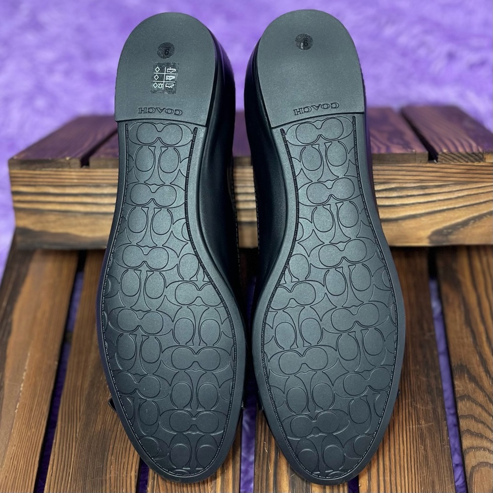 ๐SOLD๐ COACH Women's Brandi Ballet Flats Shoes Black, Size 9 - Picture 9 of 10